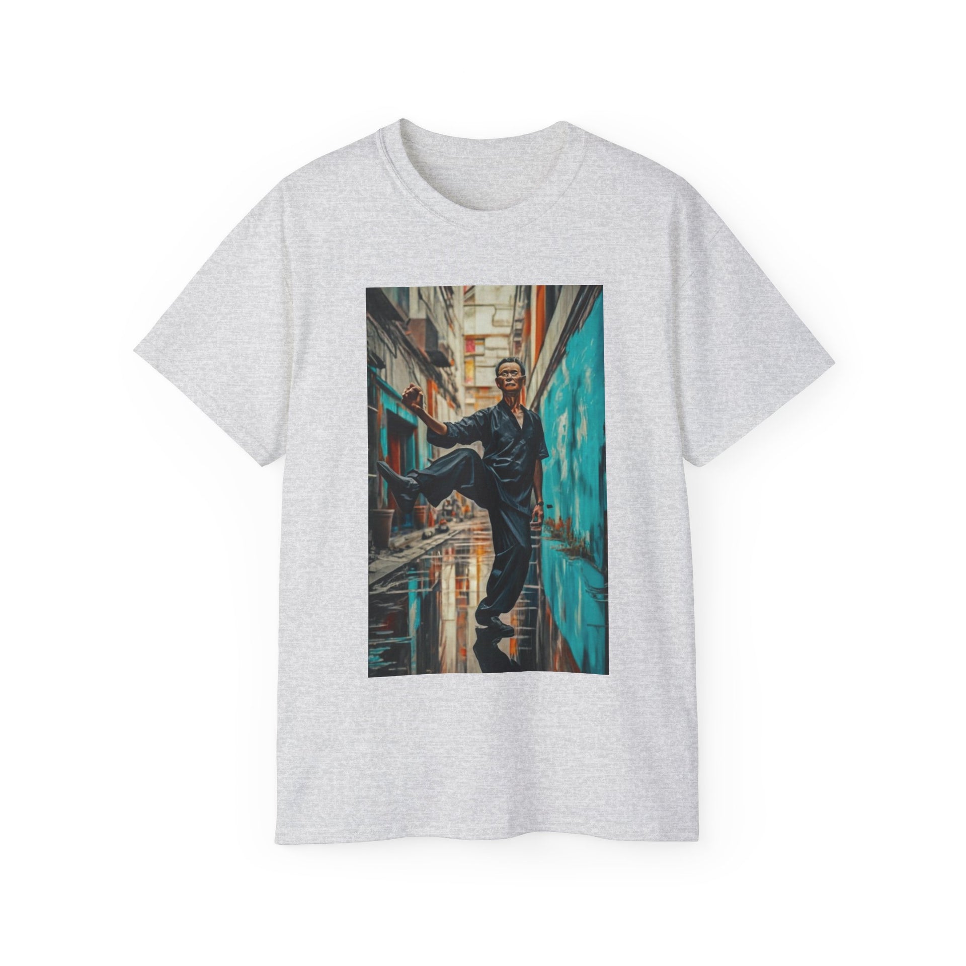 Serenity in the City Tee: Tai Chi Maestro – Metro Pulse MFG.